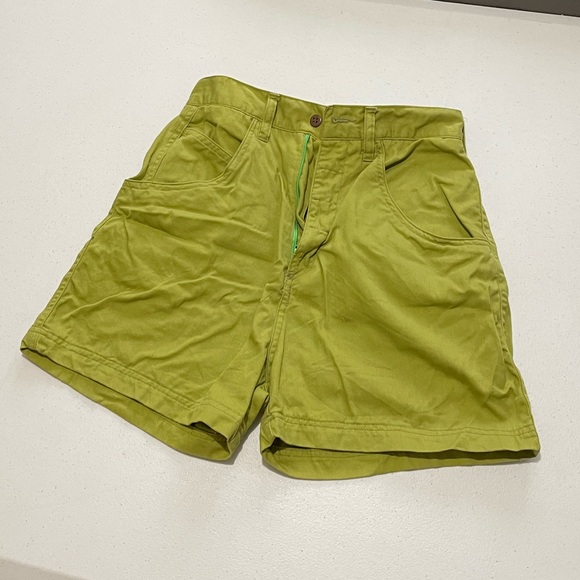 Vintage 80s Generra Collection High Waisted Shorts Size 7 Green - Picture 3 of 9